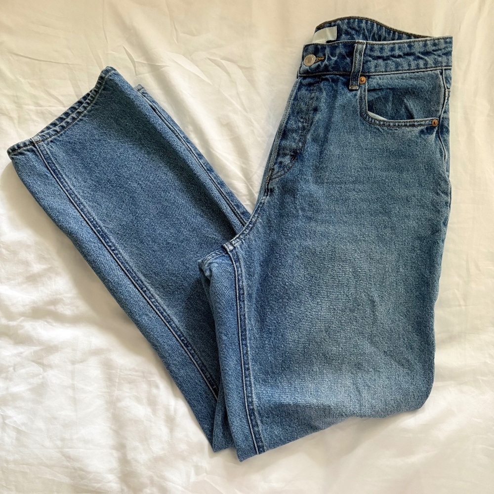 Blue tapered straight leg H&M jeans
